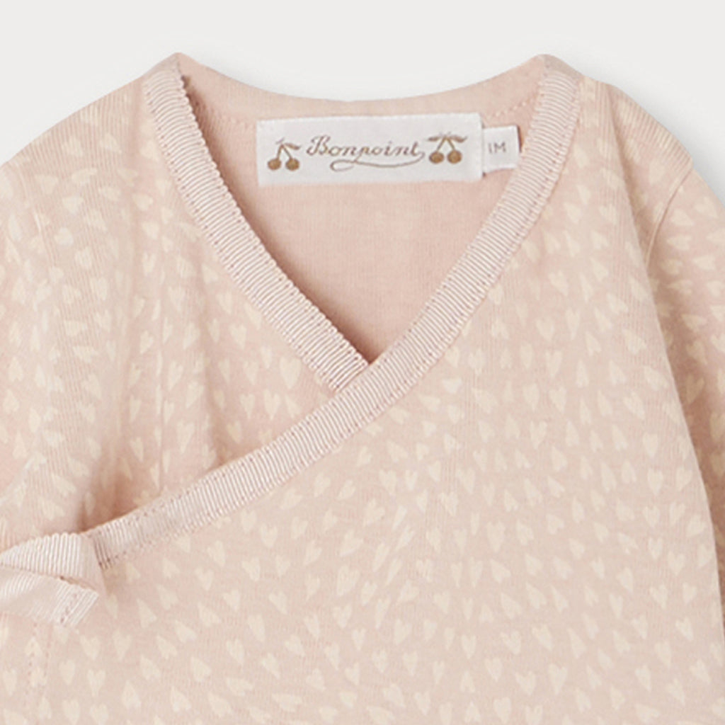 Bonpoint Giulietta Pink Heart Print Pyjamas