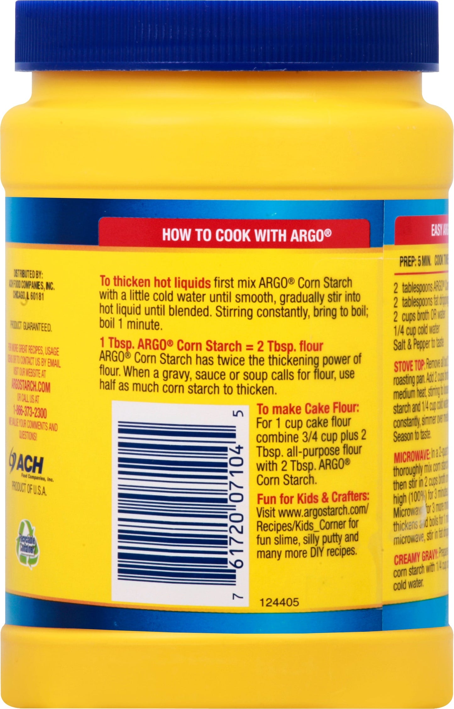 Argo 100% Pure Corn Starch - 16 OZ 12 Pack