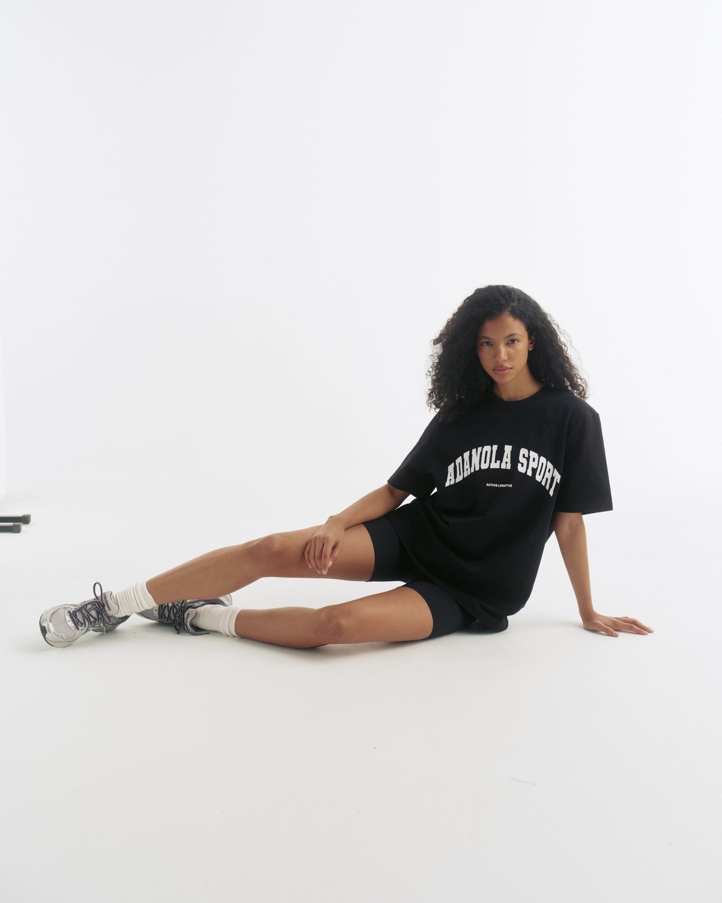 AS Short Sleeve Oversized T-shirt - Black/White