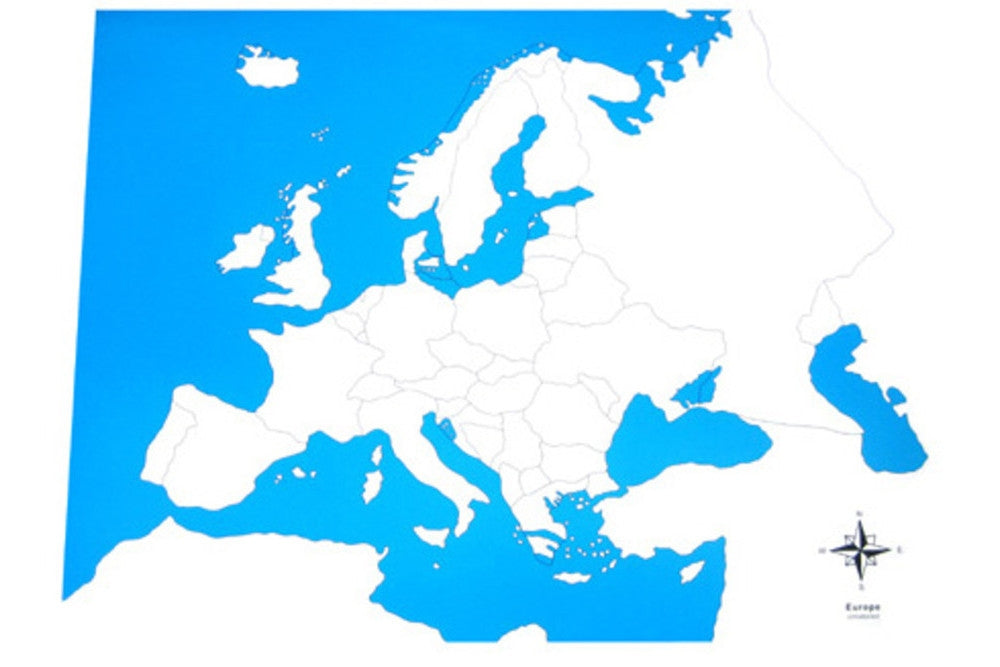 Unlabeled Europe Control Map