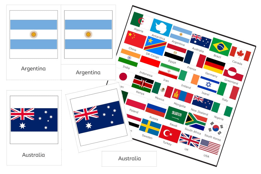 36 Flag 3-Part Cards (PDF)