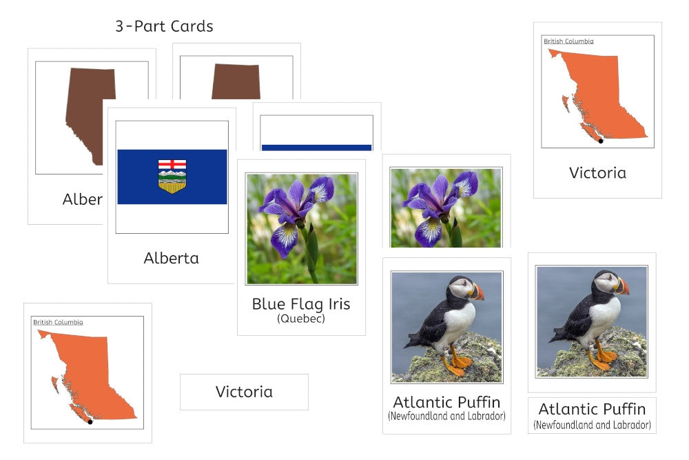 Canada 3-Part Cards Bundle (PDF)