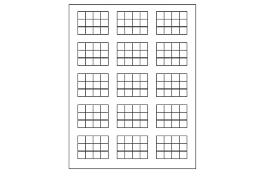 Stamp Game Paper, 15 Problems (50 sheets)