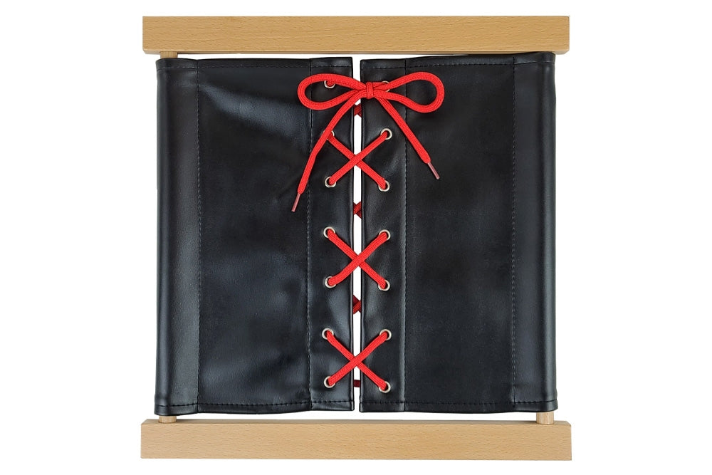 Shoe-Lacing Dressing Frame