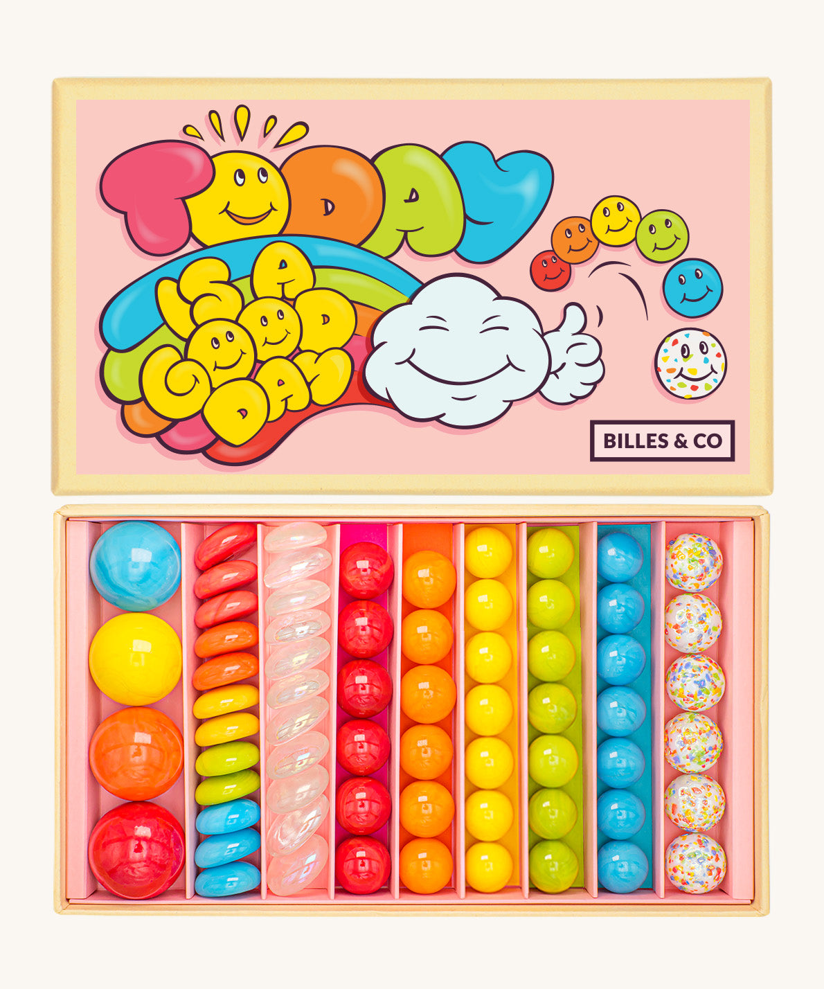 Billes & Co Today Is A Good Day Marble Box - 67 Pack