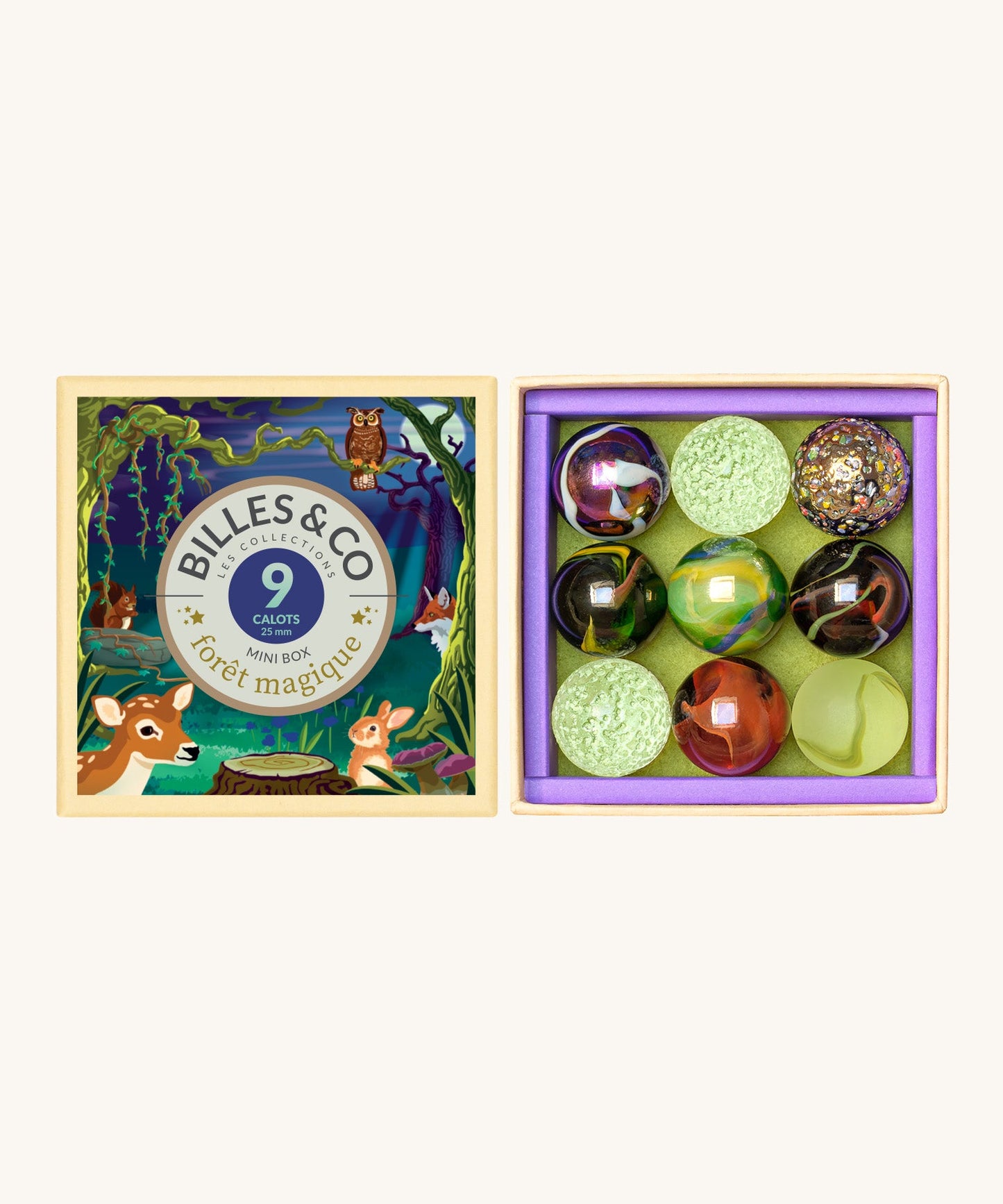 Billes & Co Shooter Marbles Mini Box - Magic Forest