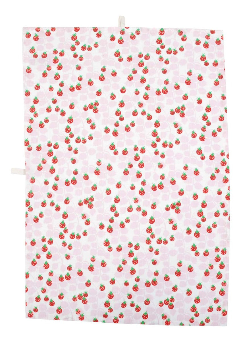 Duns Tea Towel - Wild Strawberries Lavender
