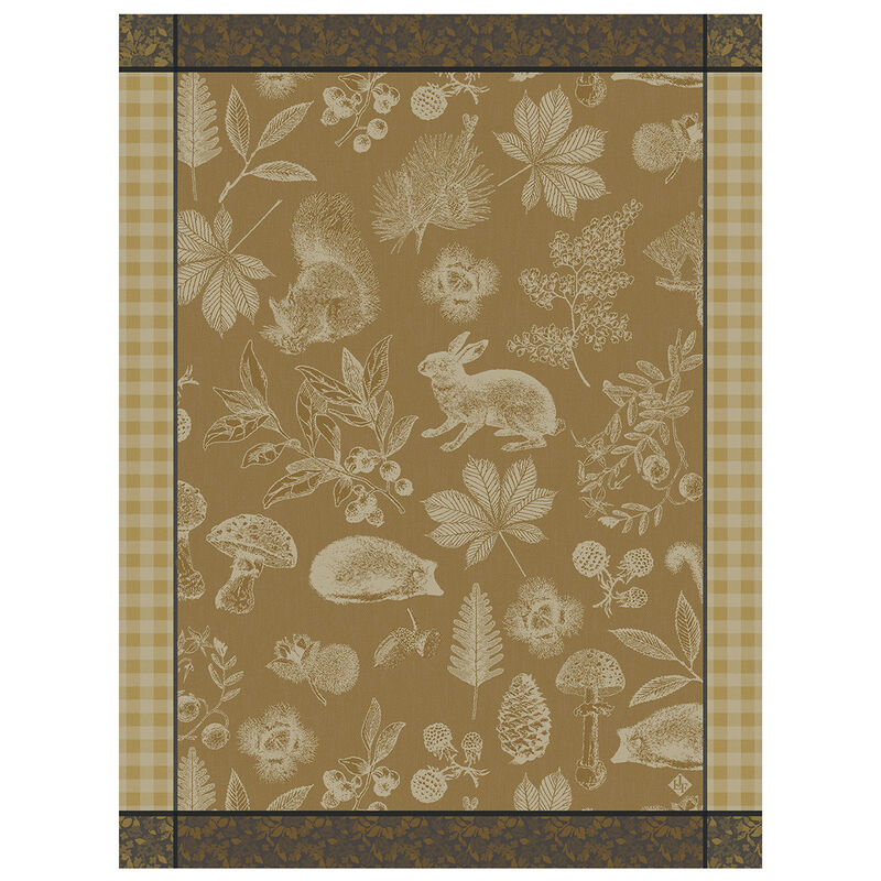 Le Jacquard Francais Tea Towel - Dans les bois Tableau Yellow