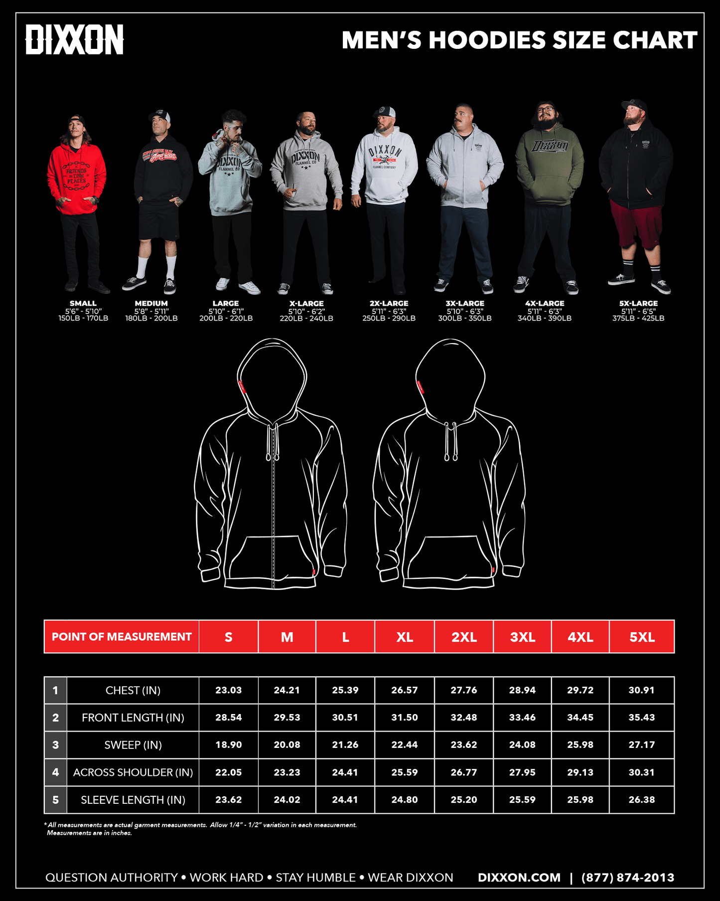 White Working Class Gear Pullover Hoodie - Black