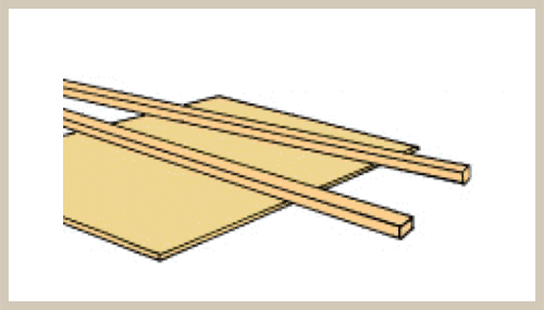 Basswood - Stripwood - 3/16" x 1/4"