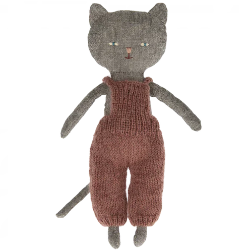 Chatons Kitten in Overalls Grey - Maileg