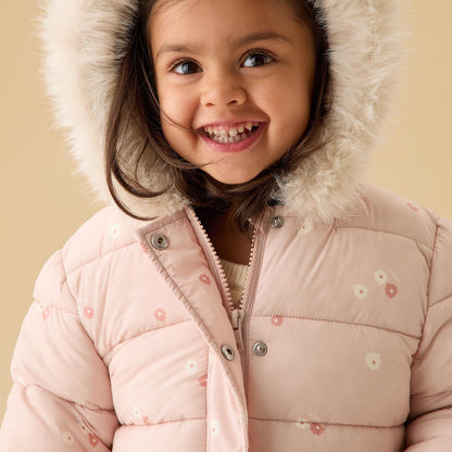 Floral Padded Coat