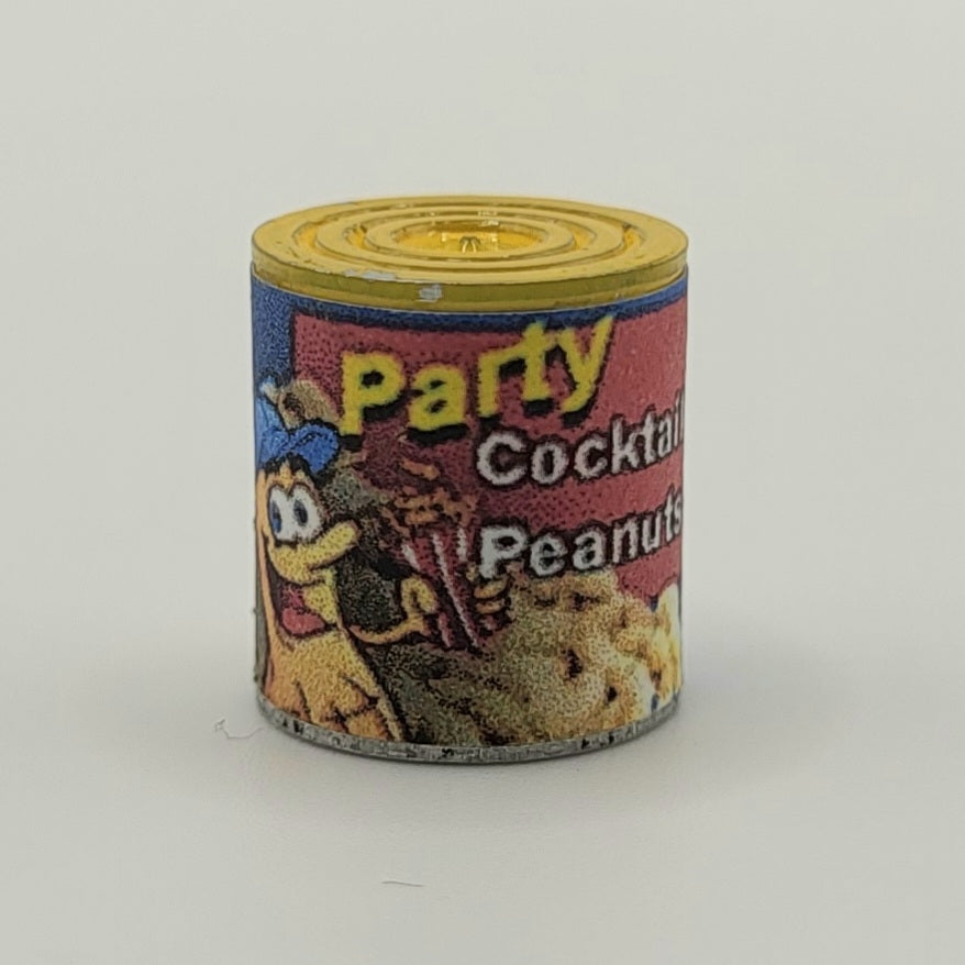 Cocktail Peanuts in Can - 1/12 Scale Dollhouse Miniature