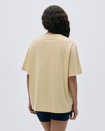 Campus Vintage Wash Lightweight T-shirt - Butter Yellow