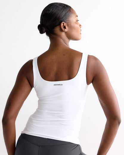 Ultimate Square Neck Top - White