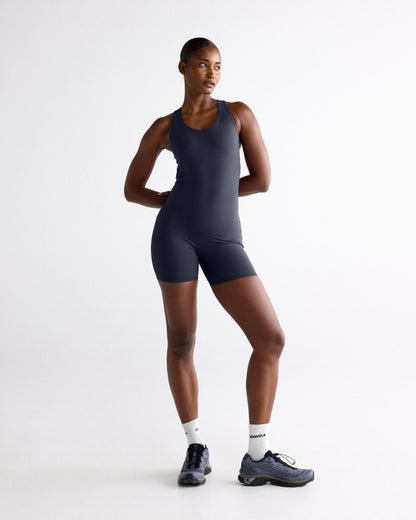 Ultimate V-Neck Romper - Midnight Blue