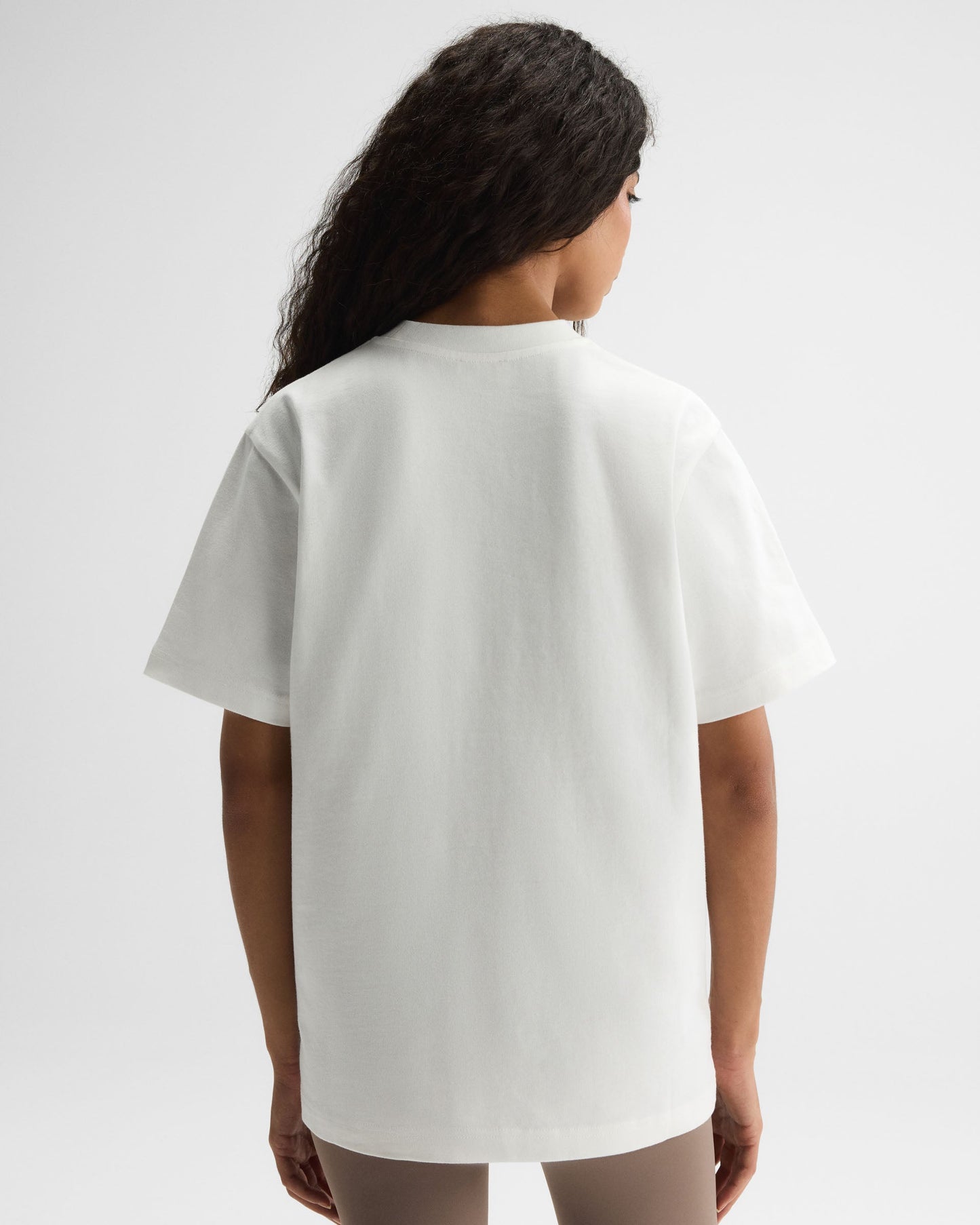 Adanola Sport Short Sleeve Oversized T-shirt - White/Coffee Bean