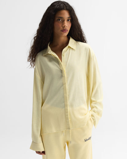 Linen Blend Shirt - Buttercream