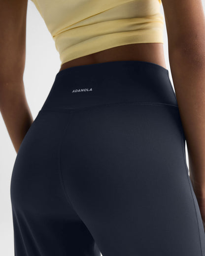Straight Leg Yoga Pants - Midnight Blue