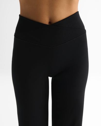 Wrap Yoga Pants - Black
