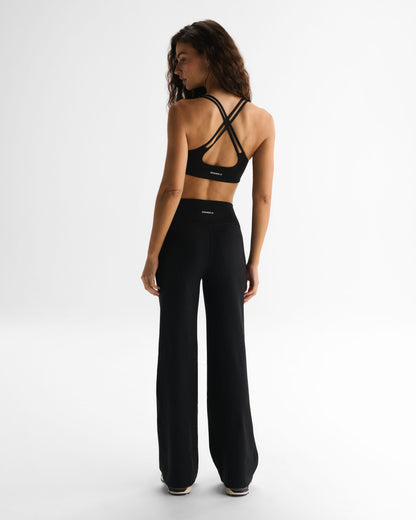 Wrap Yoga Pants - Black