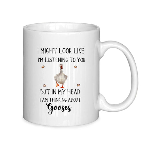 ignytiger Goose Mugs Funny Goose Coffee Mug Goose Gifts Goose Gifts for Goose Lovers Funny Goose Gifts Farm Animal Goose Ceramic Coffee Mug 11 oz
