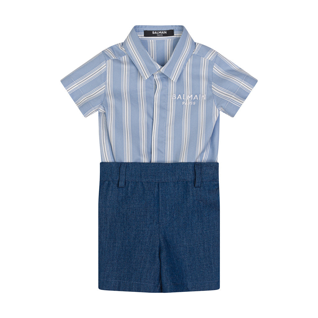 Balmain Kids Shirt Romper