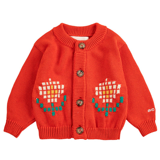 Bobo Choses Pixel Daisy Cardigan