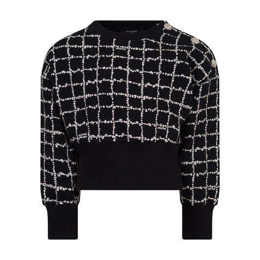 Balmain Kids Cropped Sweatshirt