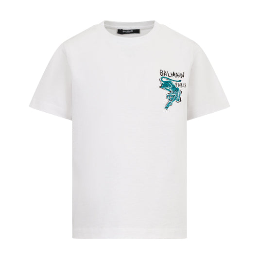 Balmain Kids Graphic Print T-shirt