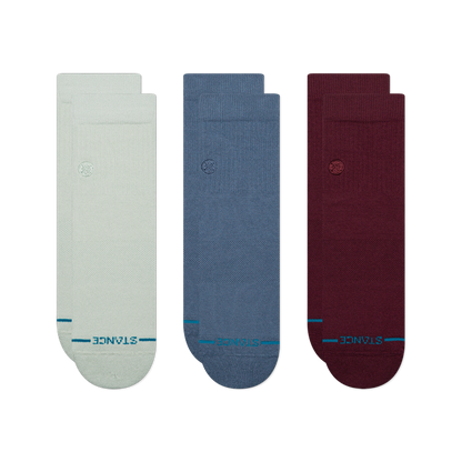 Icon Quarter Sock 3 Pack