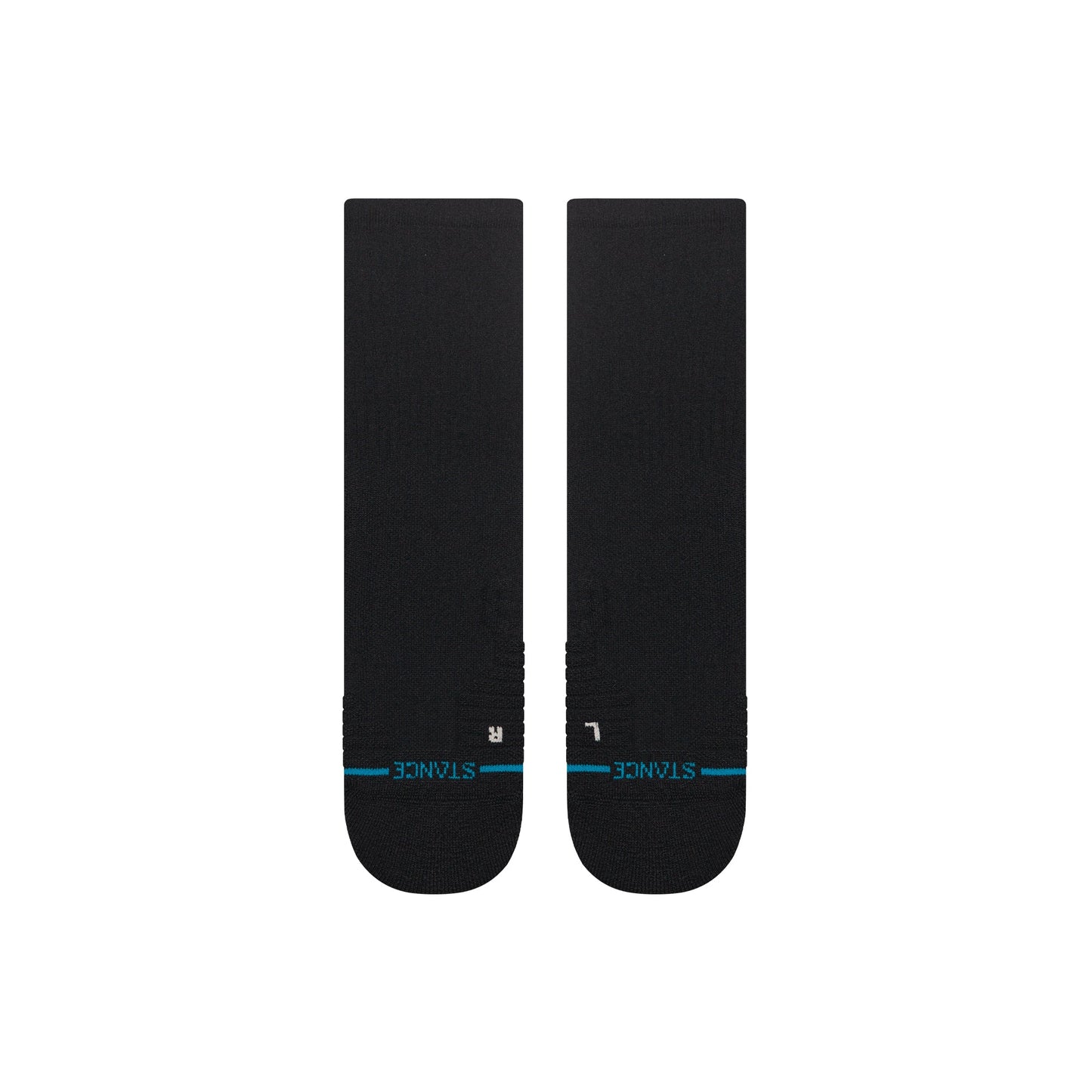 Icon Mid Solid Ribbed Crew Socks