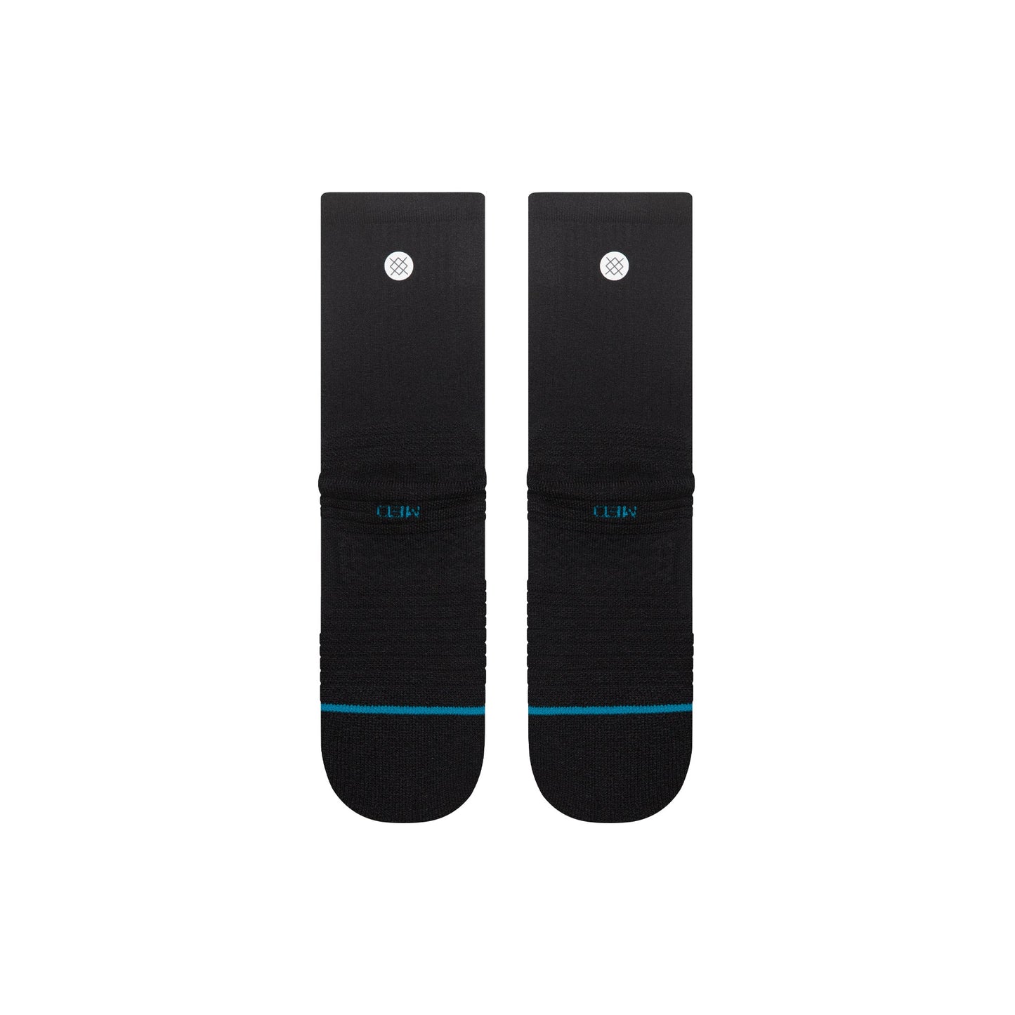 Icon Mid Solid Ribbed Crew Socks