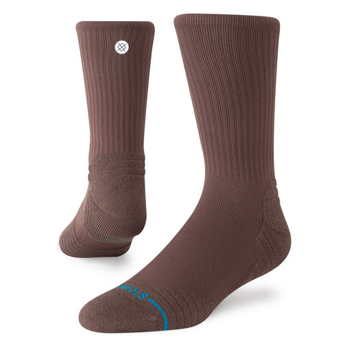 Icon Mid Solid Ribbed Crew Socks