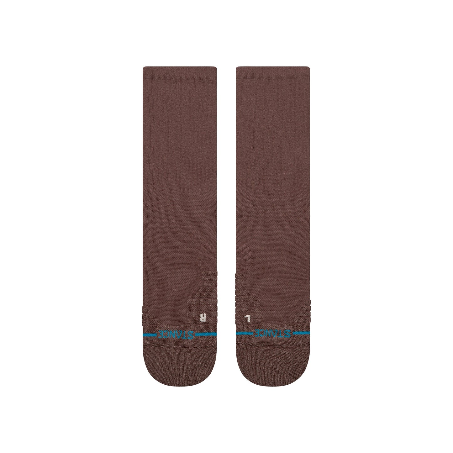 Icon Mid Solid Ribbed Crew Socks