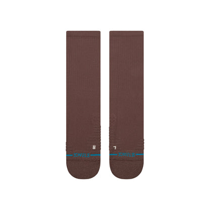 Icon Mid Solid Ribbed Crew Socks