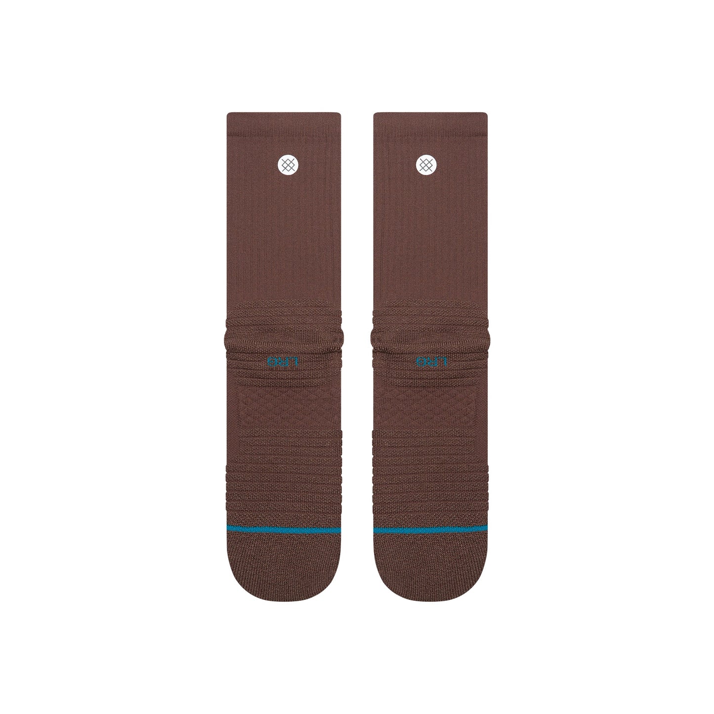 Icon Mid Solid Ribbed Crew Socks