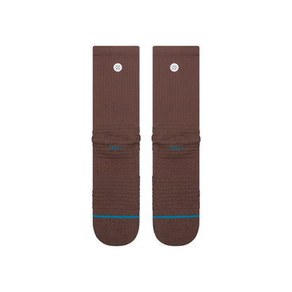 Icon Mid Solid Ribbed Crew Socks