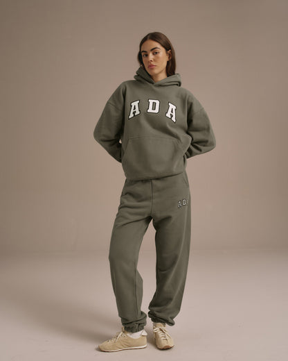 ADA Oversized Hoodie - Olive Green