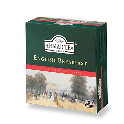 Ahmad English Breakfast Black Tea 100 tagged tea bags