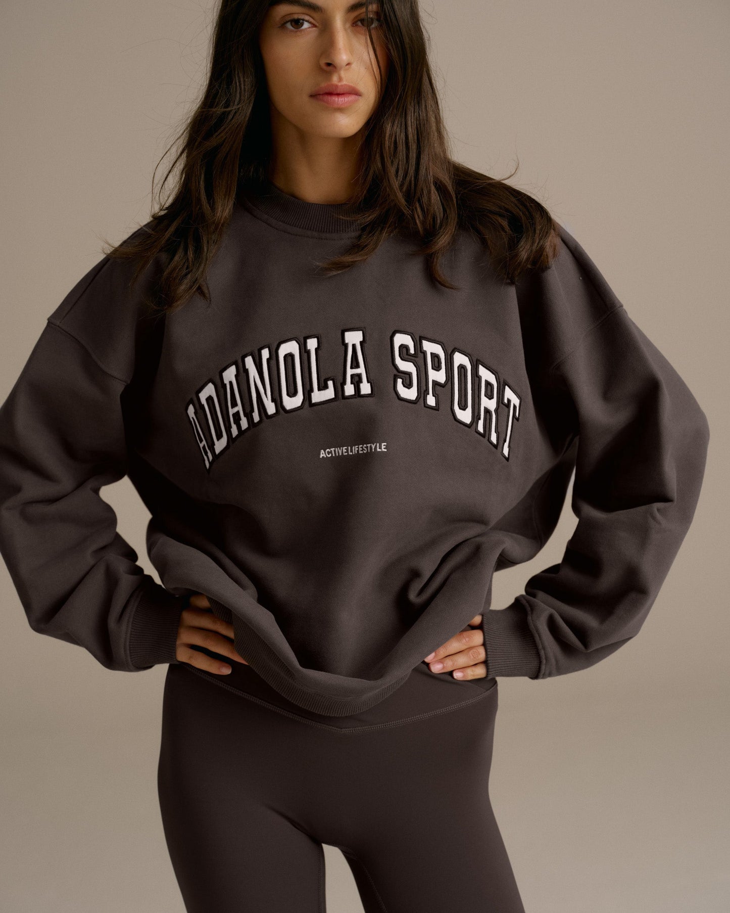 AS Oversized Sweatshirt - Washed Coffee Bean