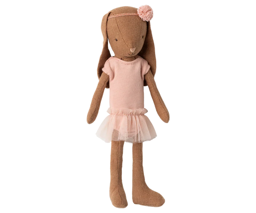 Ballerina Bunny size 1 Chocolate Brown - Ballet Suit and Skirt Rose - Maileg