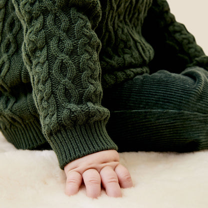 Cable Knit Jumper & Leggings Outfit