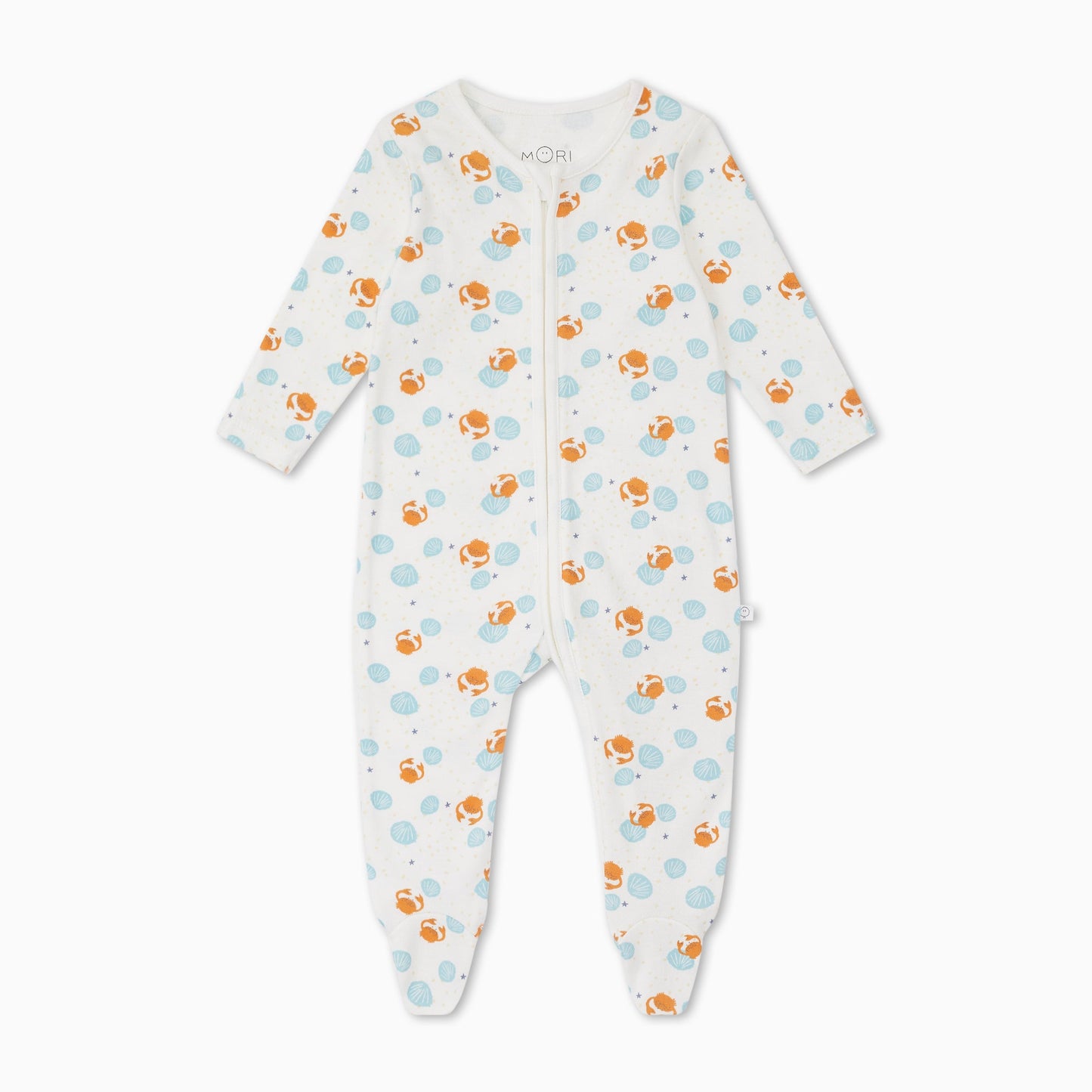 Crab & Shell Clever Zip Sleepsuit