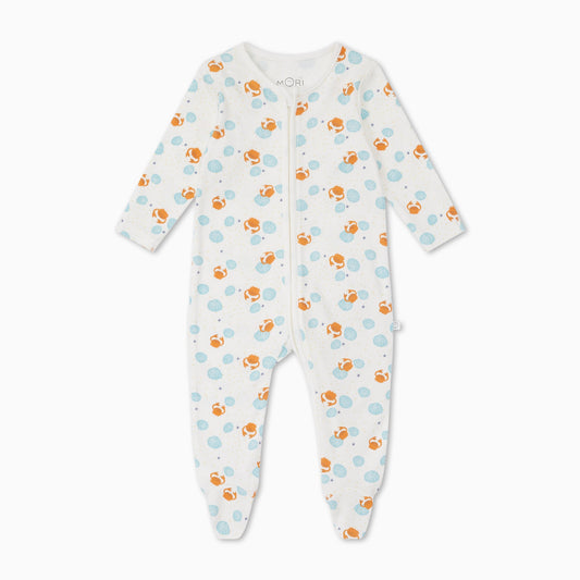 Crab & Shell Clever Zip Sleepsuit
