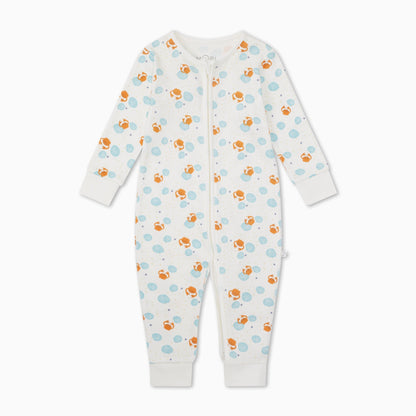 Crab & Shell Clever Zip Sleepsuit