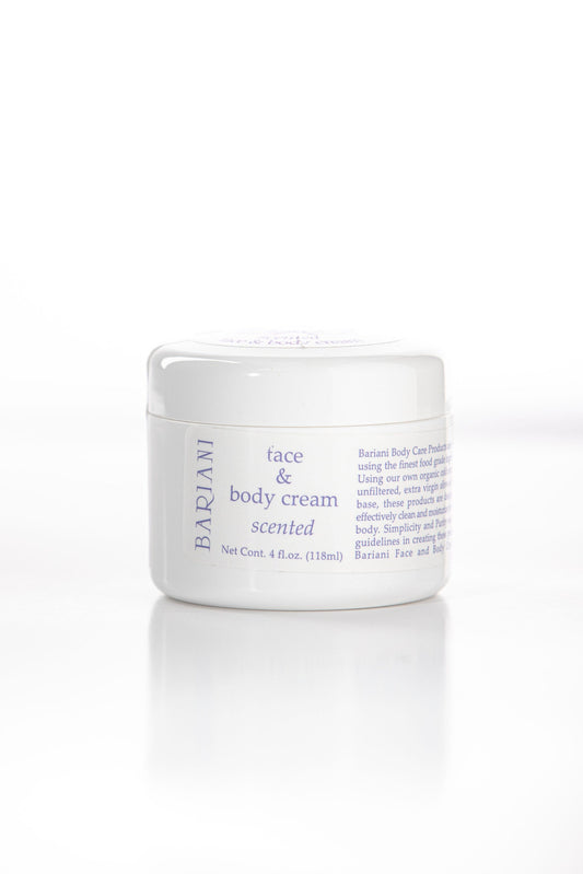 Bariani Face and Body Cream, (lightly scented)
