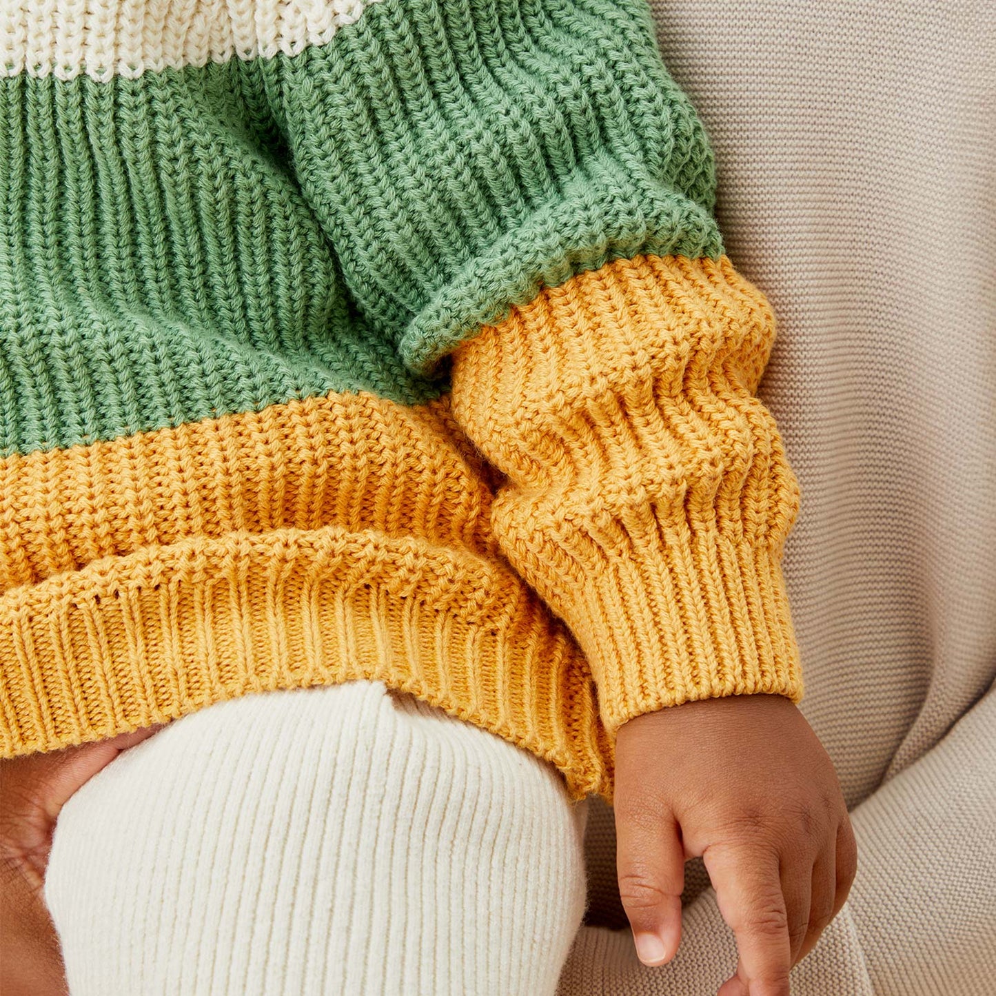 Colourblock Stripe Knitted Jumper