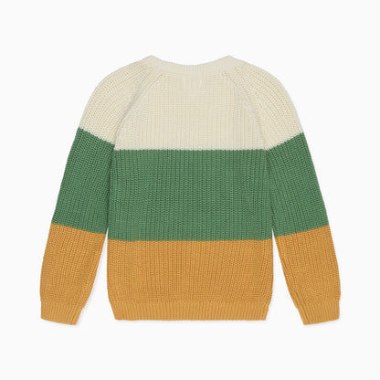 Colourblock Stripe Knitted Jumper