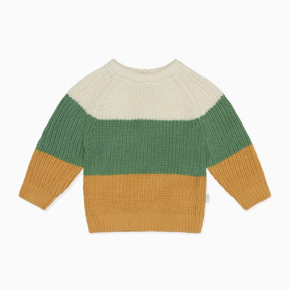 Colourblock Stripe Knitted Jumper